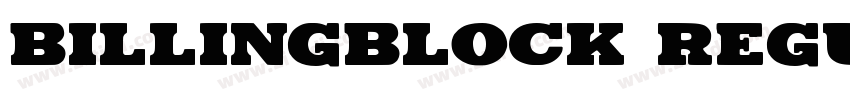 Billingblock Regular字体转换